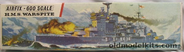 Airfix 1/600 HMS Warspite Battleship, F405S plastic model kit